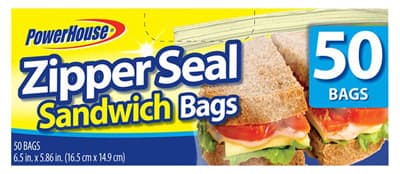 ZIPPERSEAL SANDWICH BAGS 50/BOX