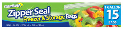 ZIPPER SEAL FREEZER BAG 1GAL. 15CT 92795-7