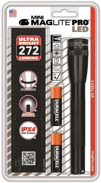 BLK 2AA LED FLASHLIGHT