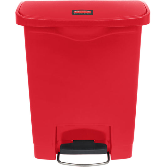 RUBBERMAID STEP ON SLIM JIM 8 GAL RED 1883564