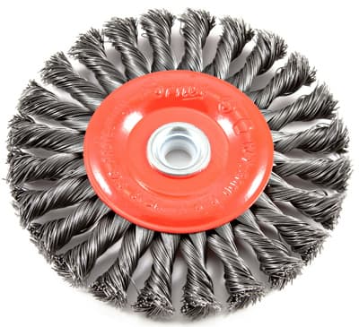 WIRE WHEEL BRUSH 6″ TWIST KNOT