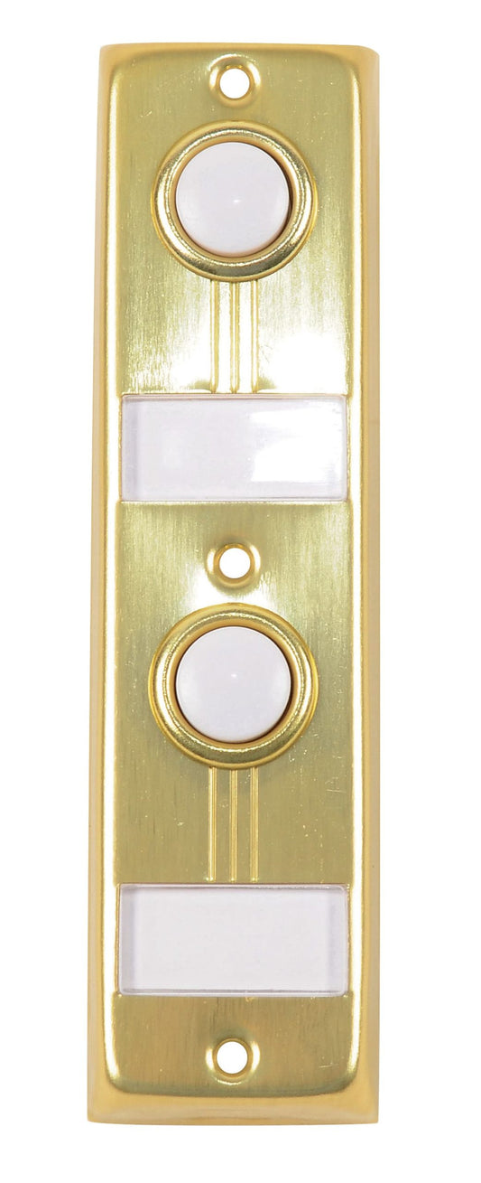 BELL BUTTON 2-GANG LIGHTED