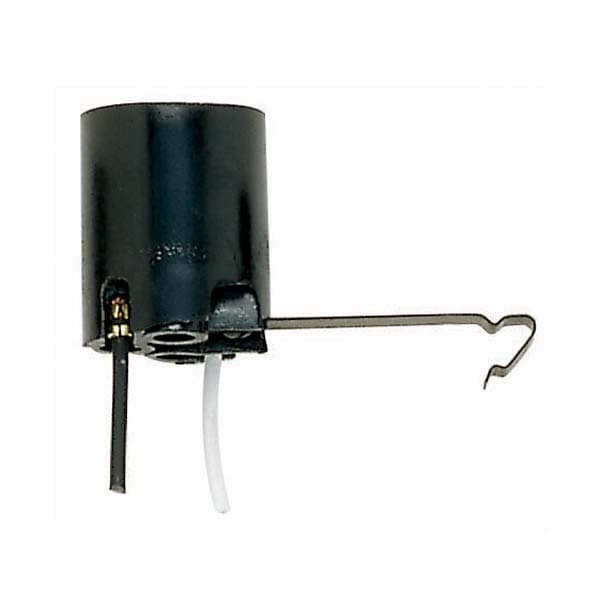 SOCKET BAKELITE W/SIDE CLIP