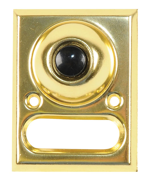 BELL BUTTON 1-GANG BRASS