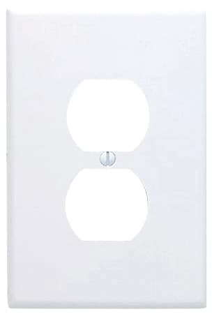 PLATE 1GANG DUPLEX JUMBO WHITE