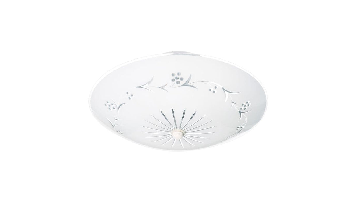 FIXTURE 2 BULB 12″ ROUND GLASS