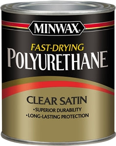 MINWAX POLYURETHANE 1/2PNT CLEAR SATIN