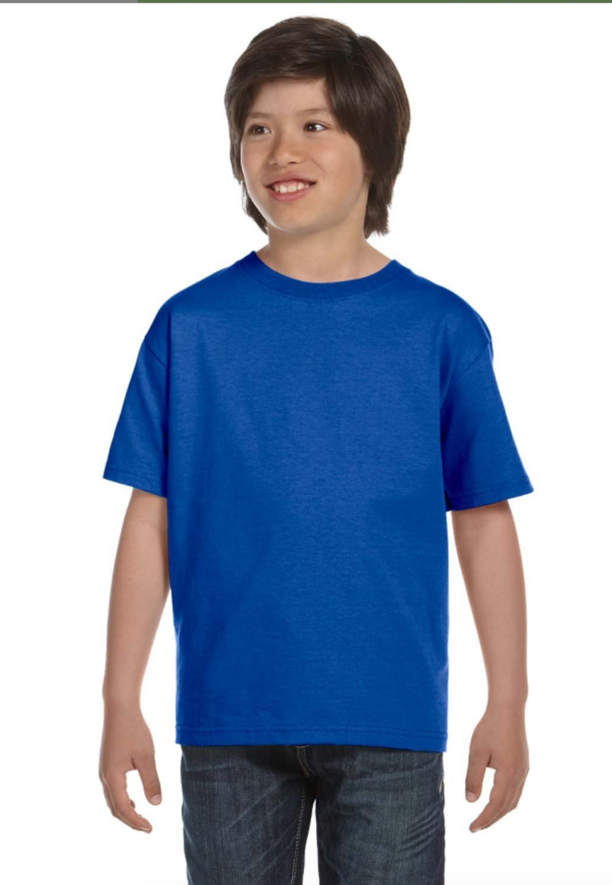 Gildan G800B Youth 5.5 oz., 50-50 T-Shirt