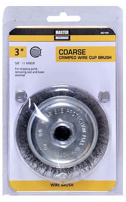 WIRE WHEEL BRUSH 3″ 5/8″ARBOR