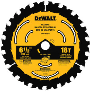 CIRCULAR SAW BLADE 6-1/2” 14T DWA161218