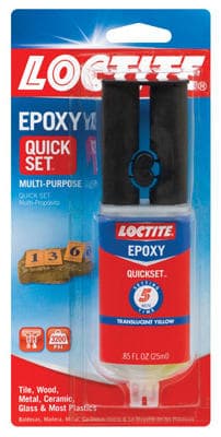 ADHESIVE DEVCON 2-PART EPOXY 5 MINUTE QUICK SET SYRINGE