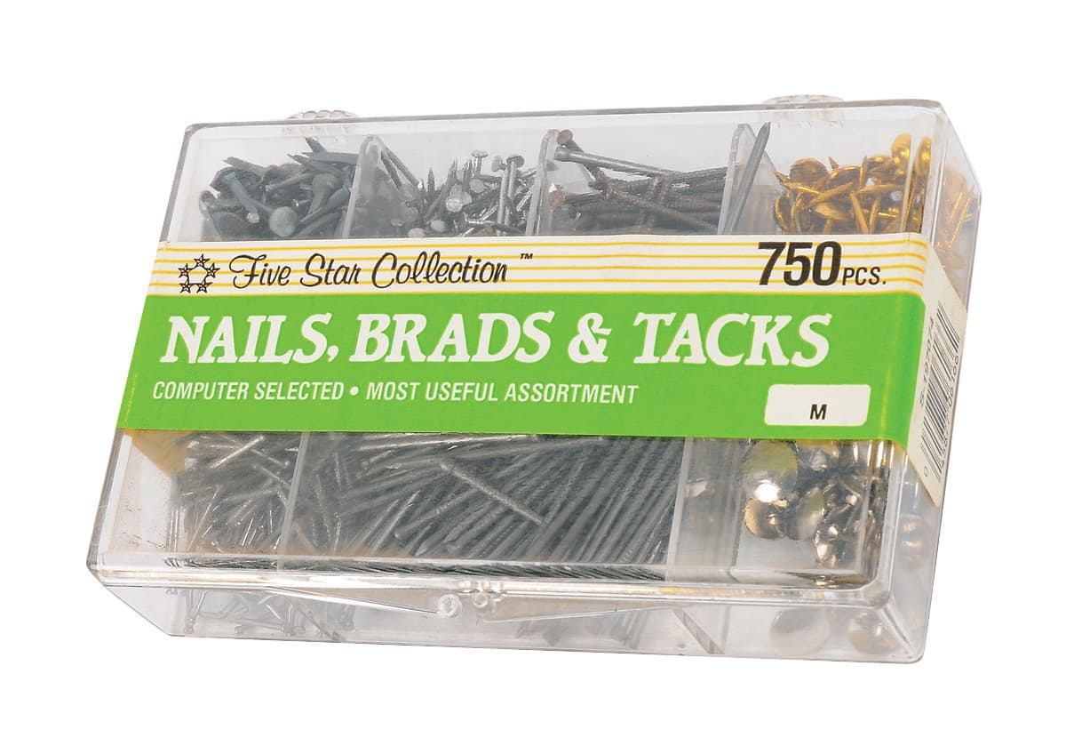 ASST NAILS BRADS &TACKS
