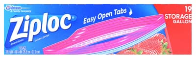 ZIPLOC BAGS GALLON 20CT.