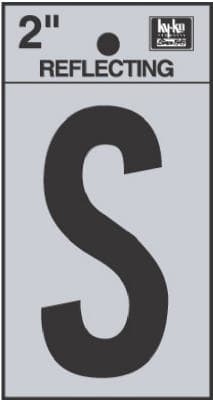 DECALS 2″ BLK/SLV “S”