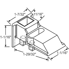 WINDOW SASH GUIDE BLACK SET/2