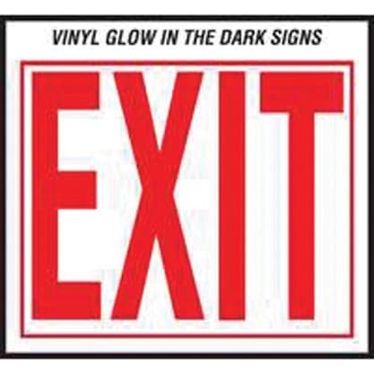 EXIT SIGN VINYL REFLECTOR
