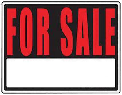 SIGN FOR SALE 8X10 VINYL