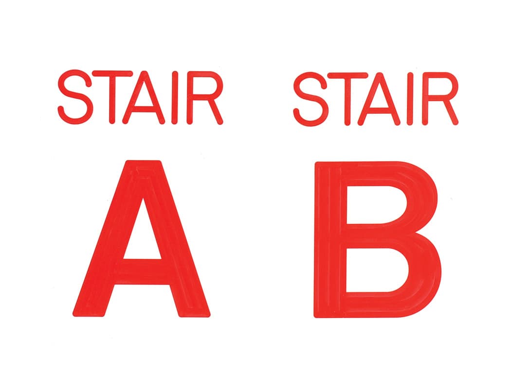 SIGN- BAKELITE “STAIR A” 4X6