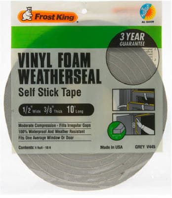 WEATHER STRIP 1/2″X3/8X10′