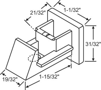 WINDOW SASH GUIDE 60-641