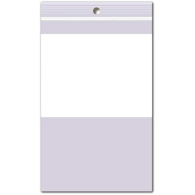 POLY ZIP LOCK BAGS 100PK 4X6 W/HANG HOLE