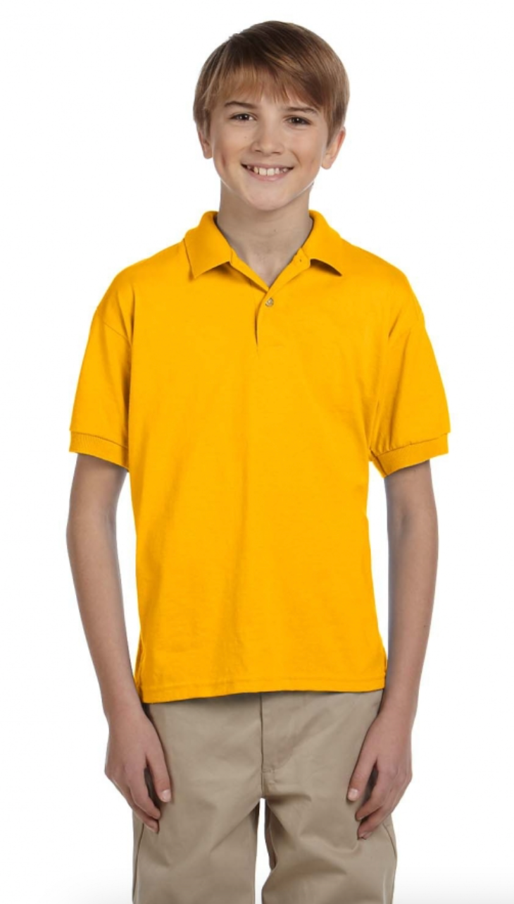 Gildan G880B Youth 6 oz., 50-50 Jersey Polo