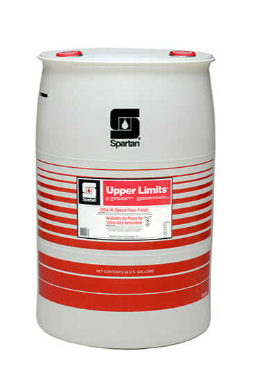 Spartan Upper Limits floor finish container on a white background