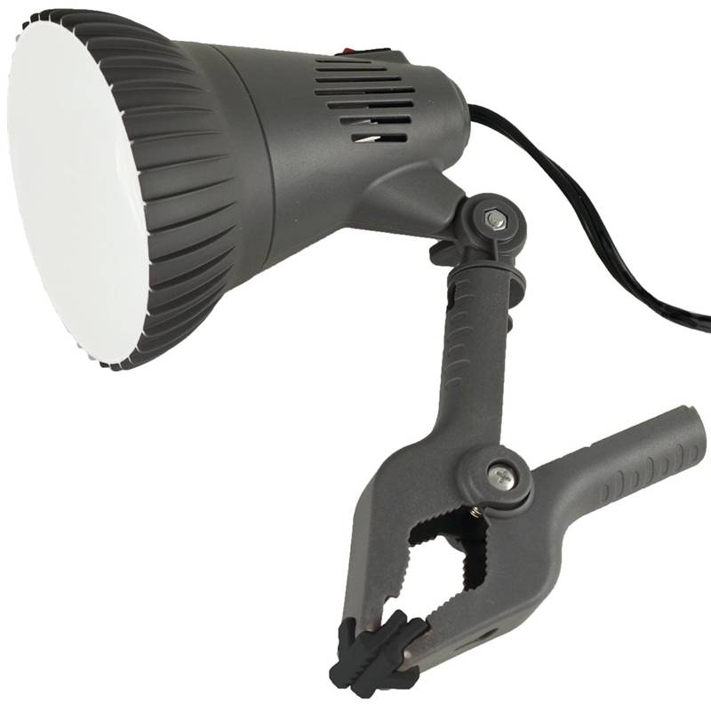 CLAMP LIGHT 13W LED BLACK O-CLN-1000