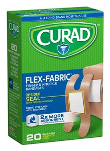 BANDAID CURAD FINGER/KNUCKLE FABRIC CUR45246 20PK