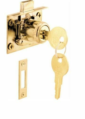 DRAWER & CABINET LOCK BRASS U 10666