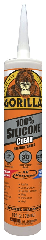 GORILLA SILICONE SEALANT CLEAR 10 OZ 8050002