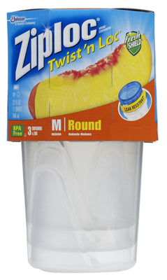 ZIPLOC CONTAINER 2-PK 2CUP TWIST-N-LOCK 181035
