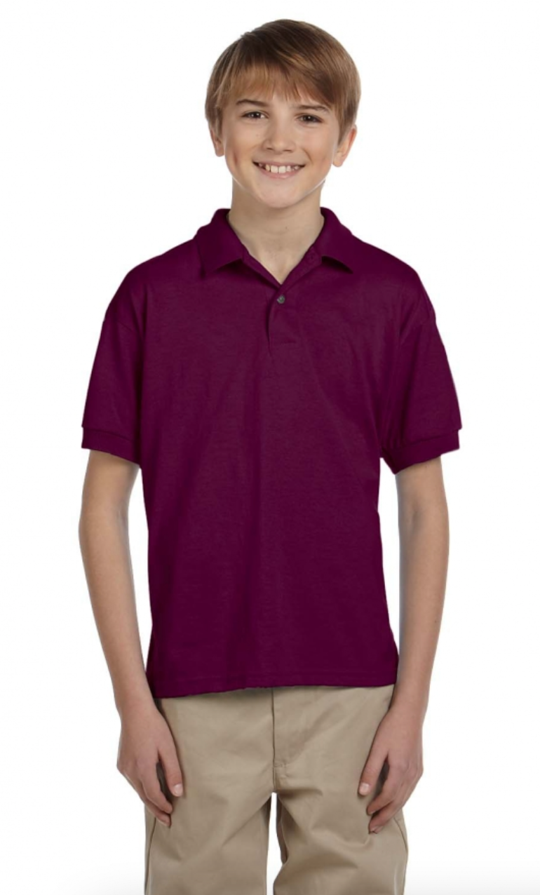 Gildan G880B Youth 6 oz., 50-50 Jersey Polo