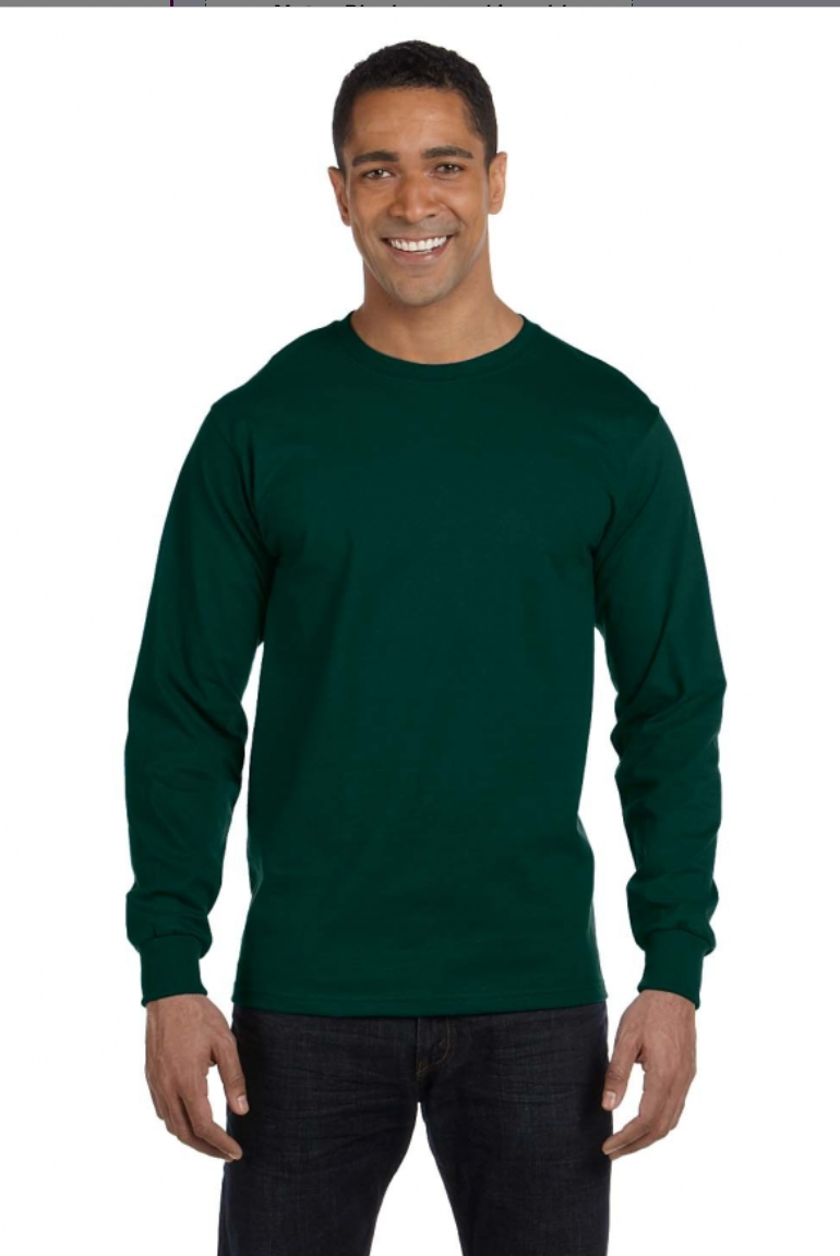 Gildan G840 Adult 5.5 oz., 50-50 Long-Sleeve T-Shirt
