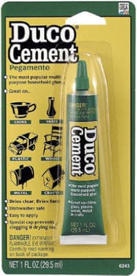 ADHESIVE DUCO CEMENT TUBE 1/OZ HOUSEHOLD CEMENT 62435