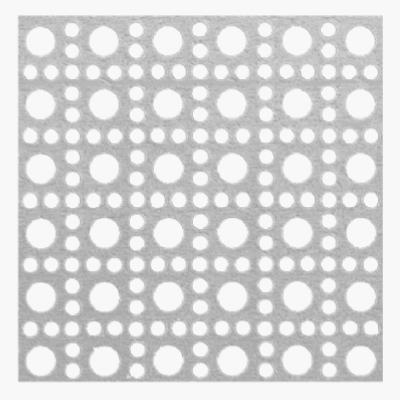 ALUMINUM SHEET 24X36X.020 SILVER LINCANE PERFORATED