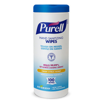 PURELL HAND WIPE CANISTER 100 COUNT 9111-12 12/CTN