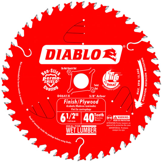 CIRCULAR BLADE 6-1/2″ DIABLO 40T D0641X
