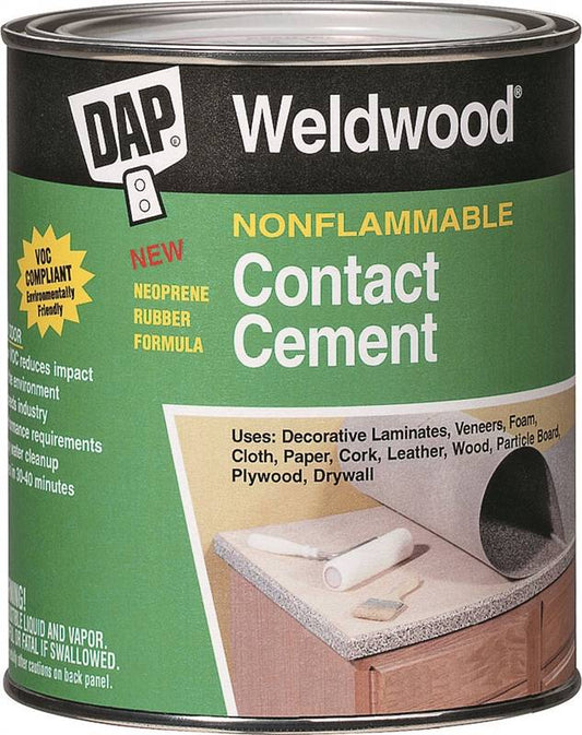ADHESIVE CONTACT CEMENT NON FLAMMABLE WELDWOOD 25336 1GALLON