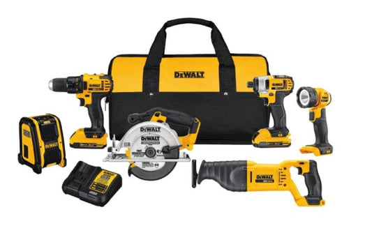 DEWALT 20V MAX COMPACT 6-TOOL COMBO KIT DCK620D2