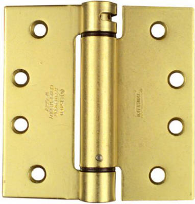 HINGE SPRING 4″ X 4″ NATIONAL N184-572 BRASS 2PK.