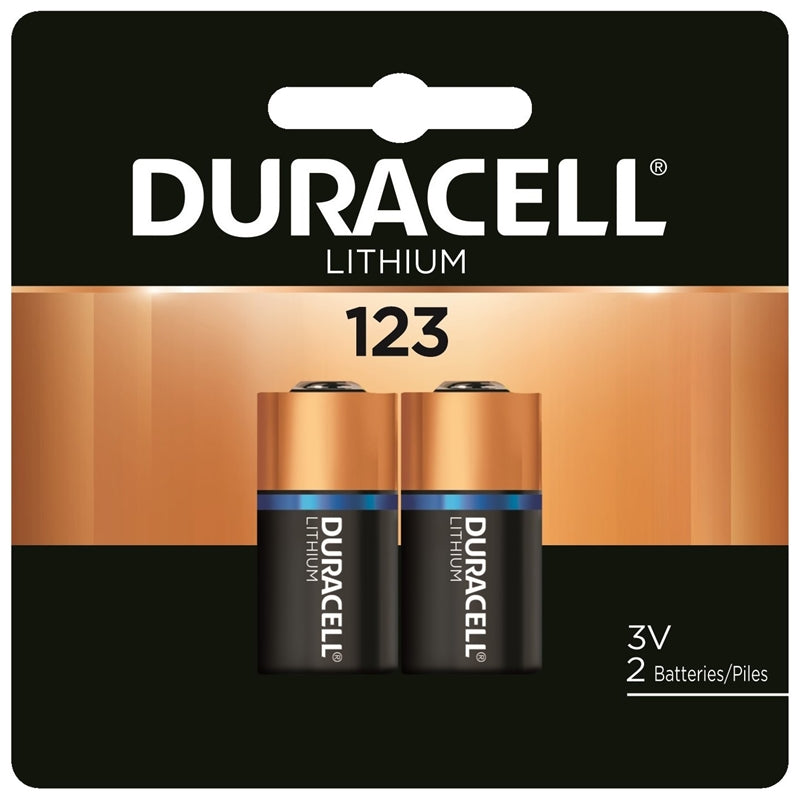 BATTERY DURACELL ULTRA 123 LITHIUM 3VOLT/2PK.