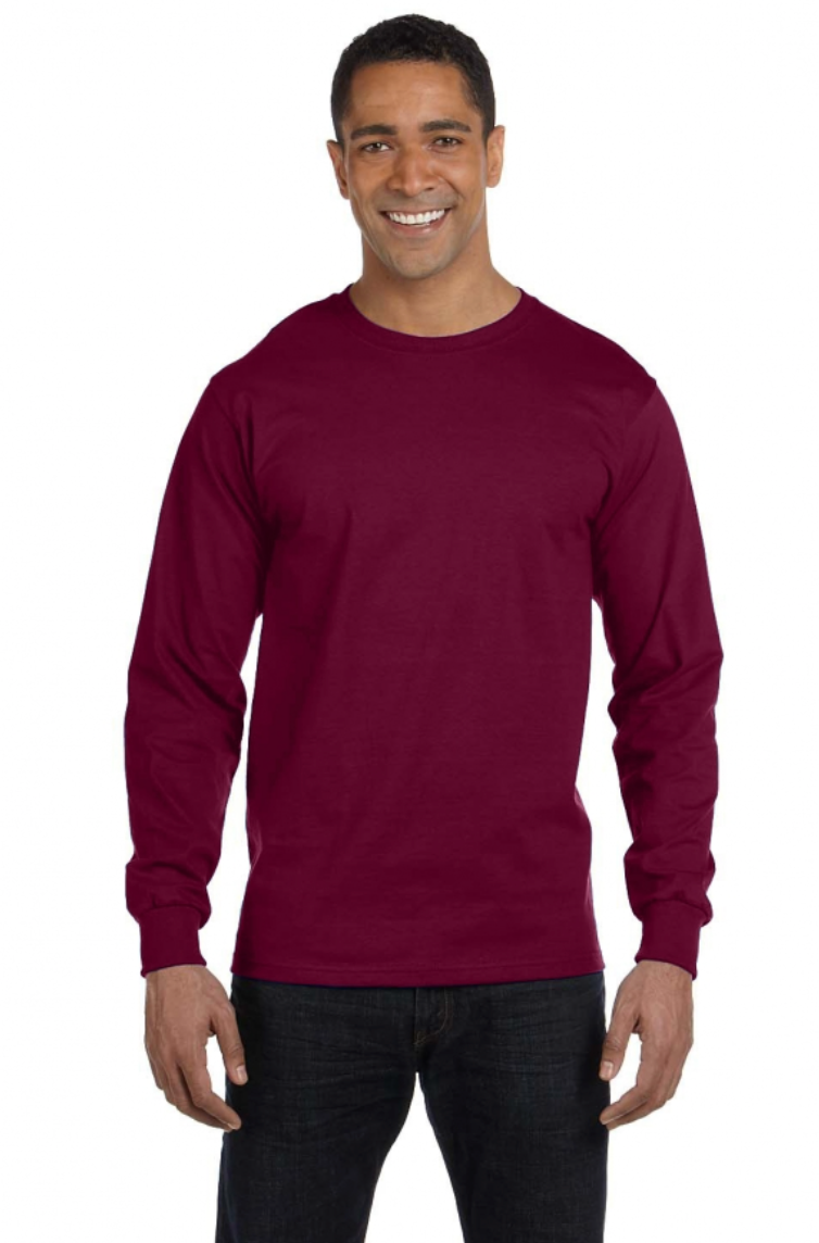 Gildan G840 Adult 5.5 oz., 50-50 Long-Sleeve T-Shirt