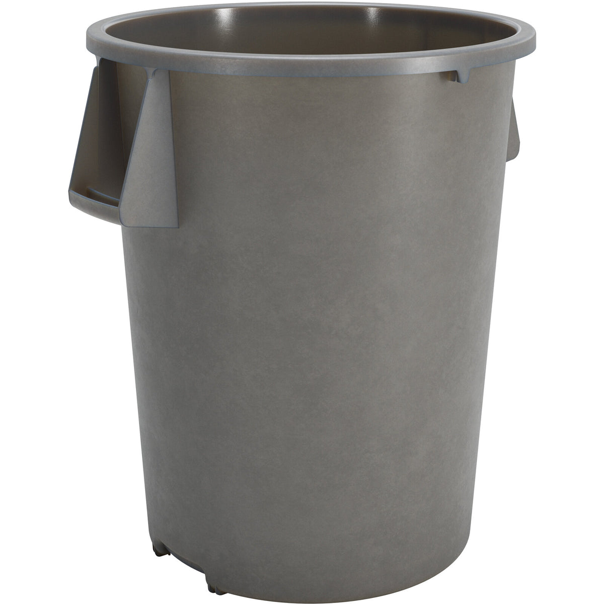 CONTINENTAL COMMERCIAL 5500GY TRASH RECEPTACLE, 55 GAL CAPACITY, PLASTIC, GRAY