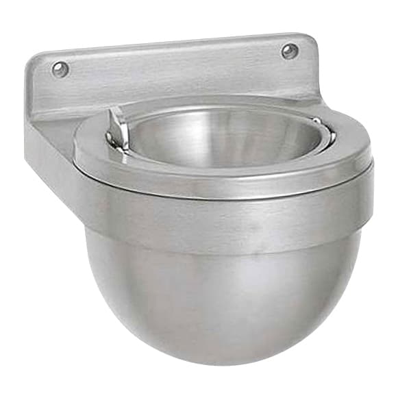 WALL ASHTRAY LARGE SAT/ALUM