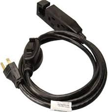 BLACK EXT CORD 6′ MM