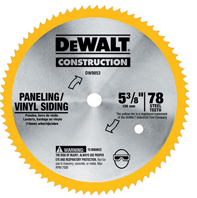 DEWALT SAW BLADE 5-3/8″ 80T DW9053