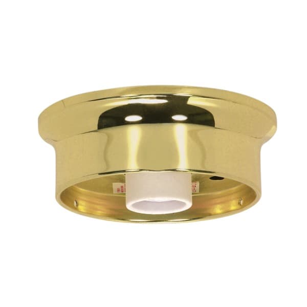 FIXTURE BASE 10″ BRASS 2BULB