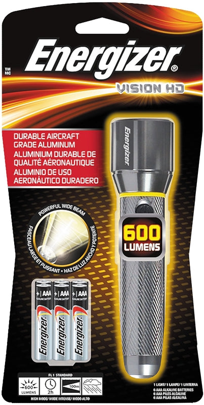 FLASHLIGHT W/BATTERIES 600L 6 AAA ENERGIZER ENPMHH62