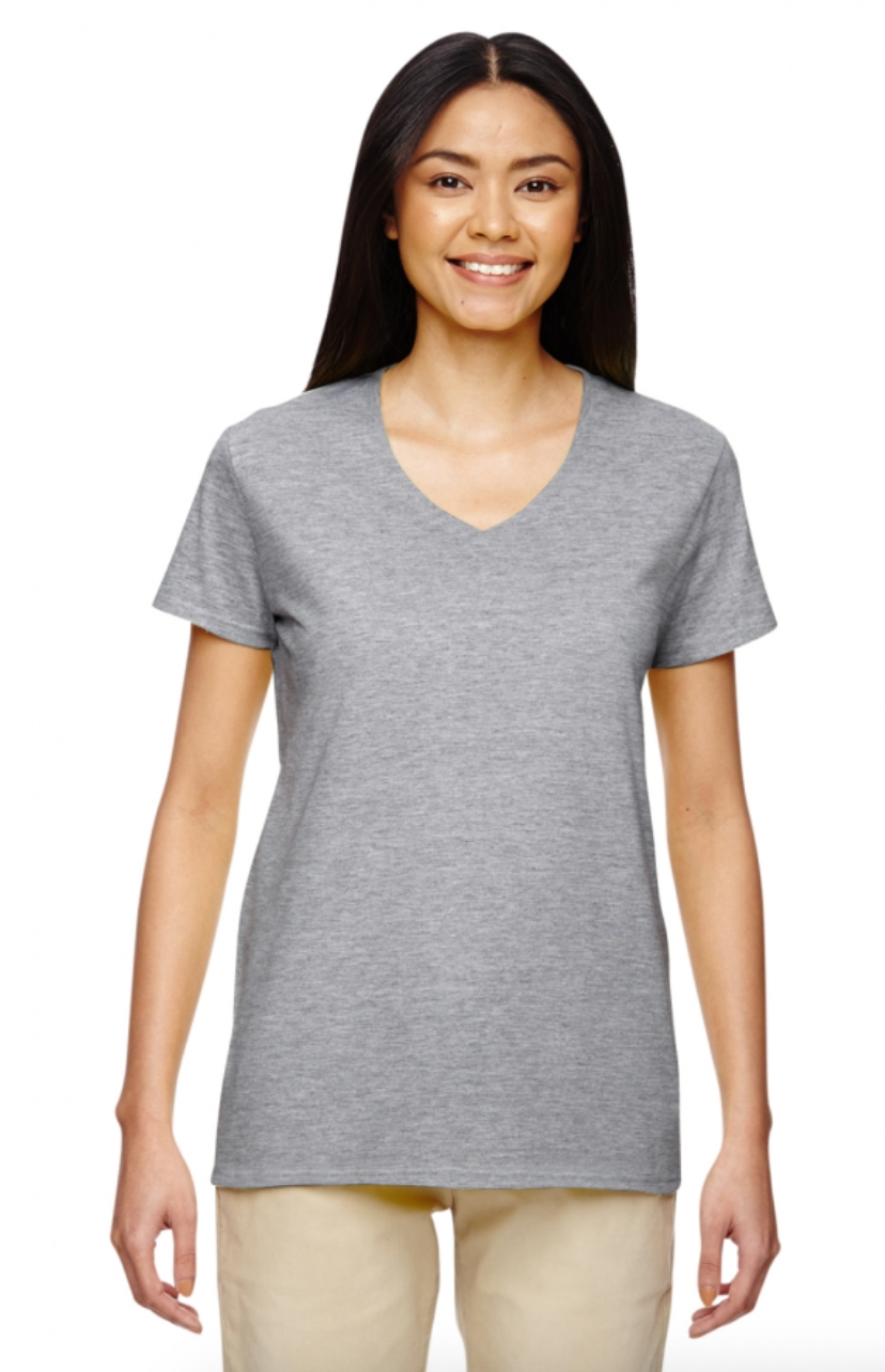 Gildan G500VL Women's Heavy Cotton 5.3 oz. V-Neck T-Shirt